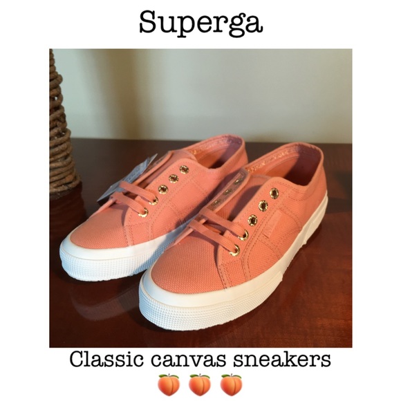 Superga Shoes - SUPERGA 2750 Cotu canvas sneakers. Peach 7.5M. NIB